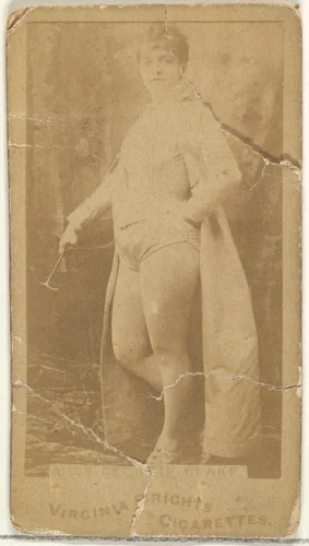 Miss Georgie Blake, from the Actors and Actresses series (N45, Type 1) for Virginia Brights Cigarettes by Allen & Ginter, photograph, 1885-1891
