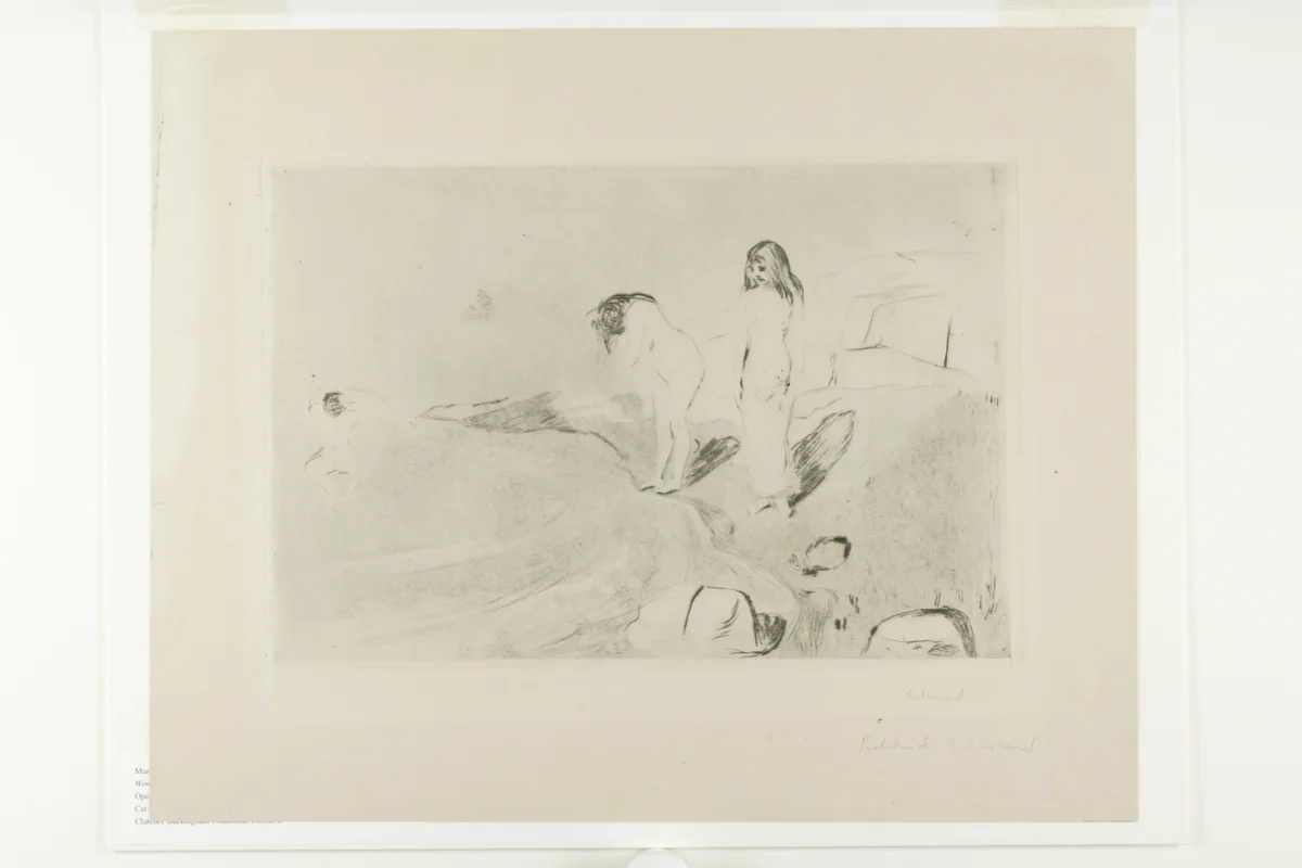 Women Bathing by Edvard Munch, print, 1895