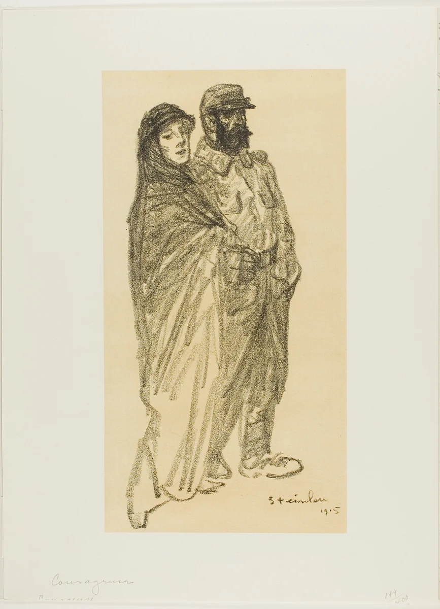 Courageous by Théophile Alexandre Steinlen, print, 1915