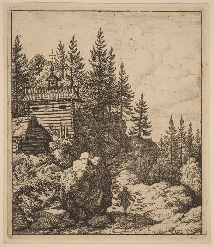 Chapel by Allart van Everdingen, print, 1645-1656