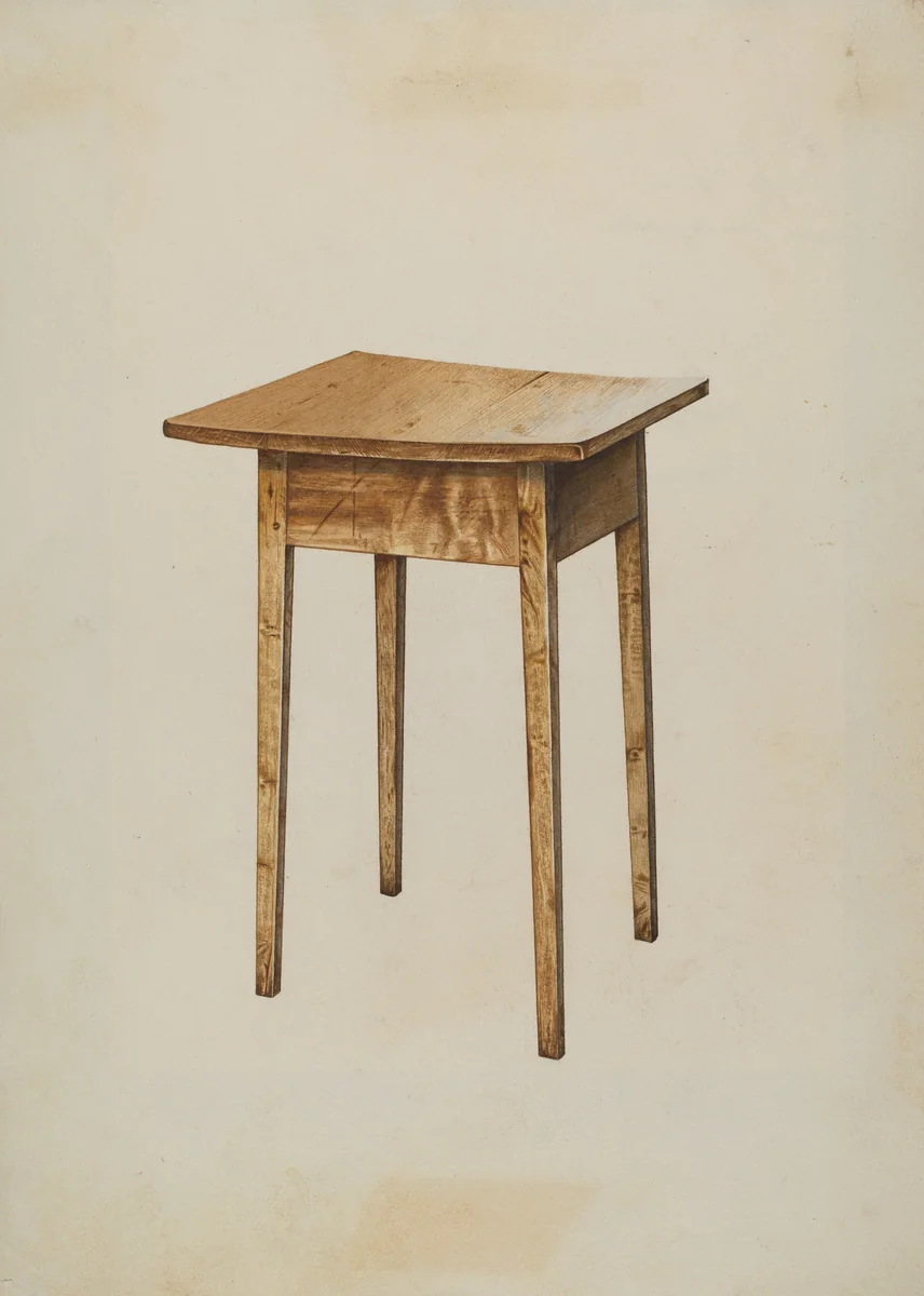 Utility Table by Henry Tomaszewski, index of american design, 1937