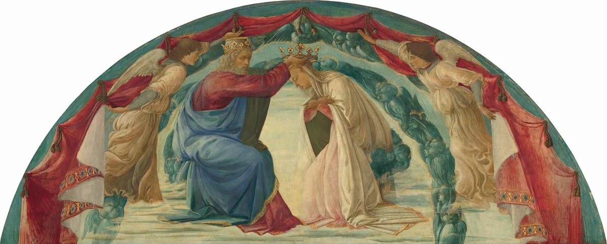 The Coronation of the Virgin by Filippino Lippi, painting, 1475