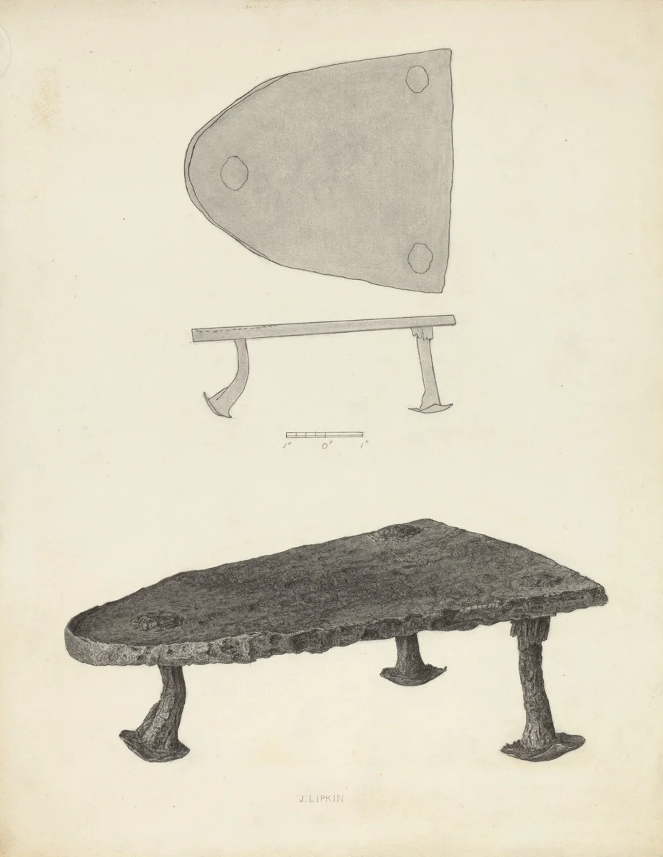 Flat Iron Holder by Jacob Lipkin, index of american design, 1939