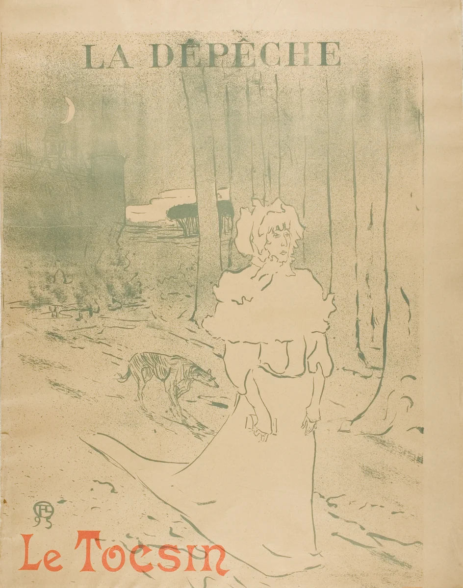 The Chatelaine, or 'Le Tocsin' by Henri de Toulouse-Lautrec, print, 1895