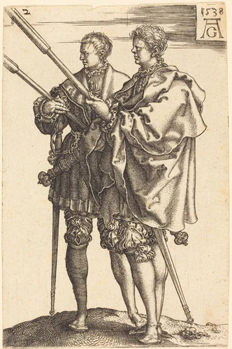 Large Wedding Dancers by Heinrich Aldegrever, print, 1538