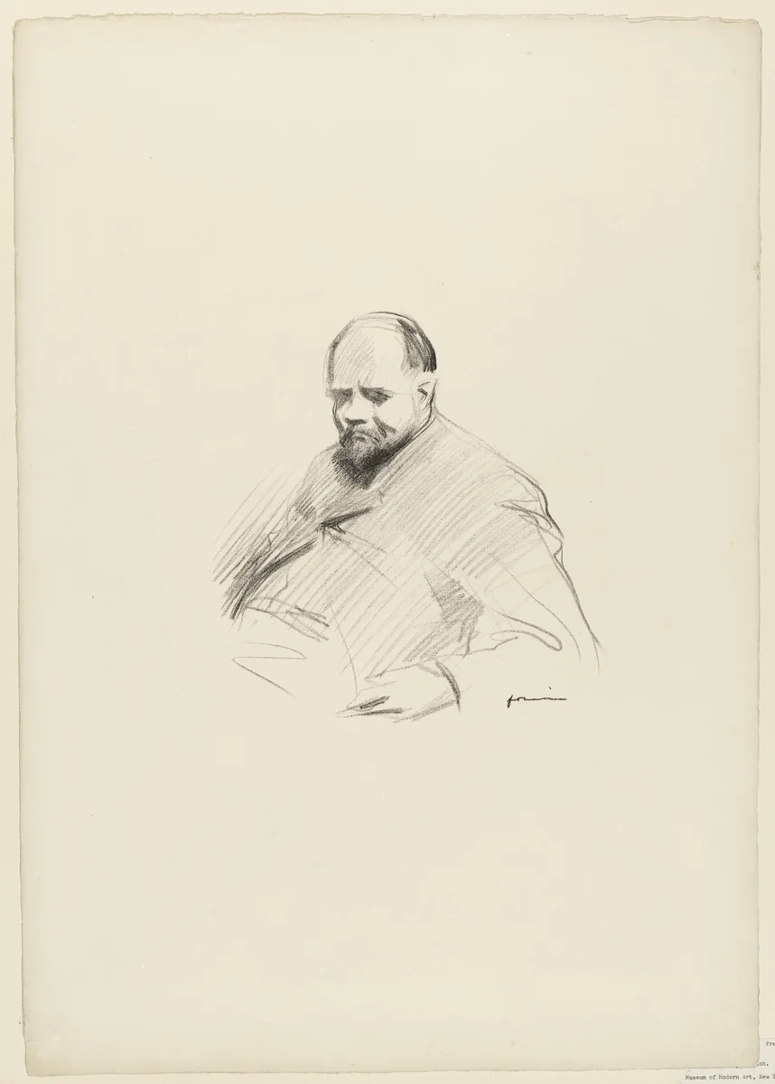 Ambroise Vollard by Jean-Louis Forain, print, 1867