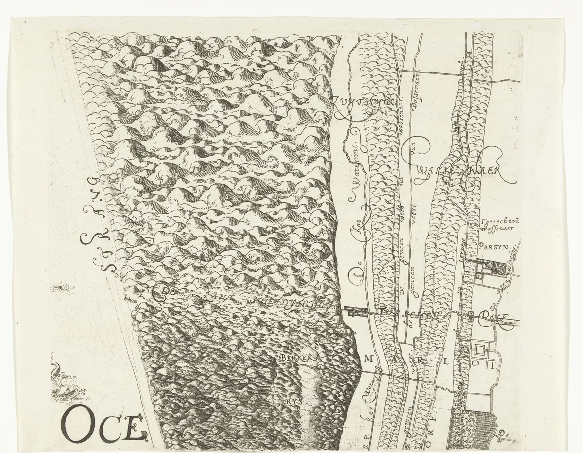 Kaart van Delfland (blad rechtsboven) by Floris Balthasarsz. van Berckenrode, print, 1612