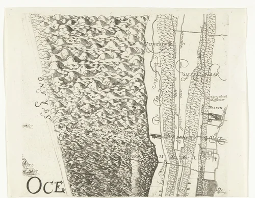 Kaart van Delfland (blad rechtsboven) by Floris Balthasarsz. van Berckenrode, print, 1612