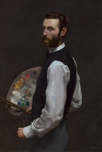 Self-Portrait by Frédéric Bazille, painting, 1865-1866