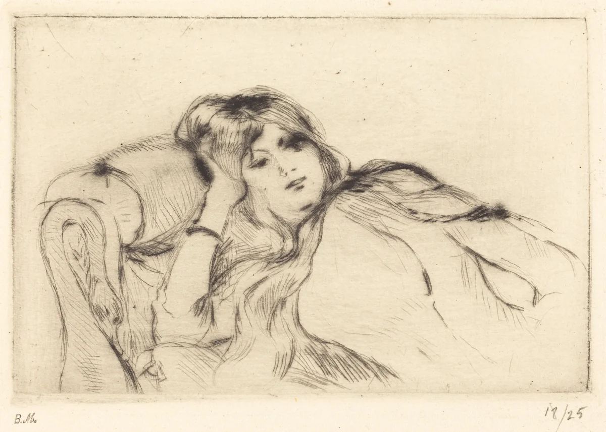 Rest by Berthe Morisot, print, 1889