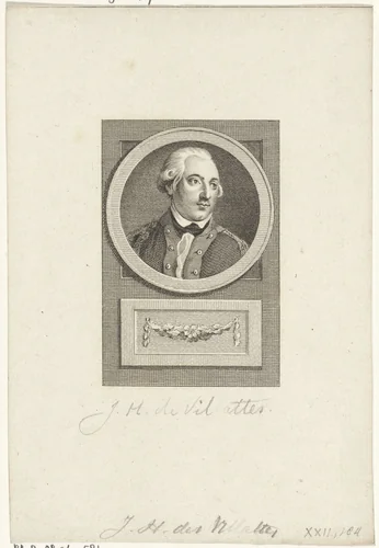Portret van Jean Henri des Villattes by Reinier Vinkeles, print, 1783-1795