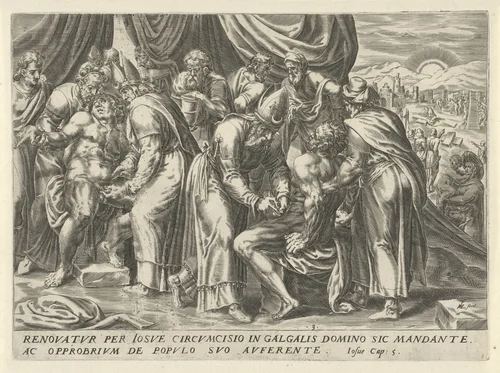 Besnijdenis van de Israëlieten by Unknown, print, 1567-1570
