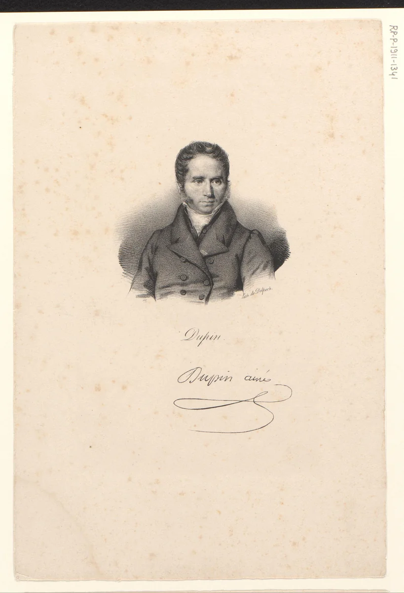Portret van André Dupin by anonymous, print, 1818-1842