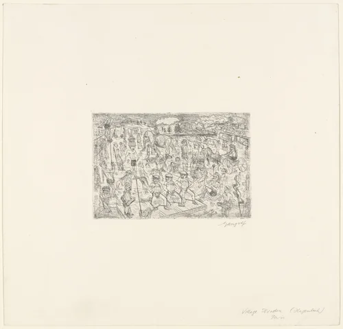 Hindu Village (Hagenbeck) [Village Hindou (Hagenbeck)] by Paul Gangolf, print, 1926