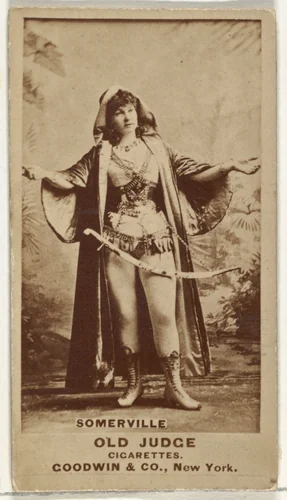 Annie Somerville, from the Actors and Actresses series (N171) for Old Judge Cigarettes by Goodwin & Company, photograph, 1886-1890