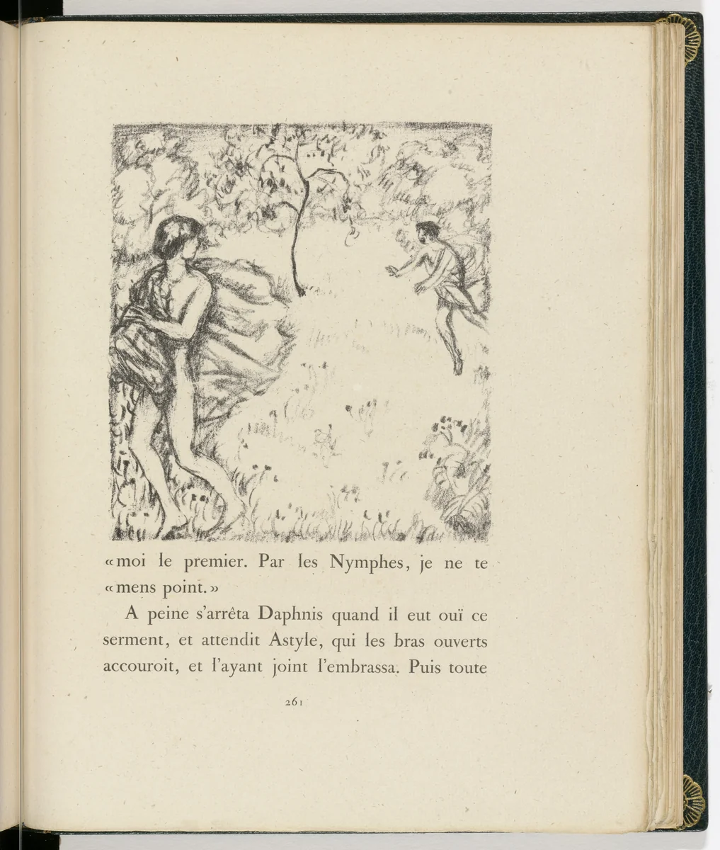 In-text plate (page 261) from Daphnis et Chloé by Pierre Bonnard, illustrated book, 1902