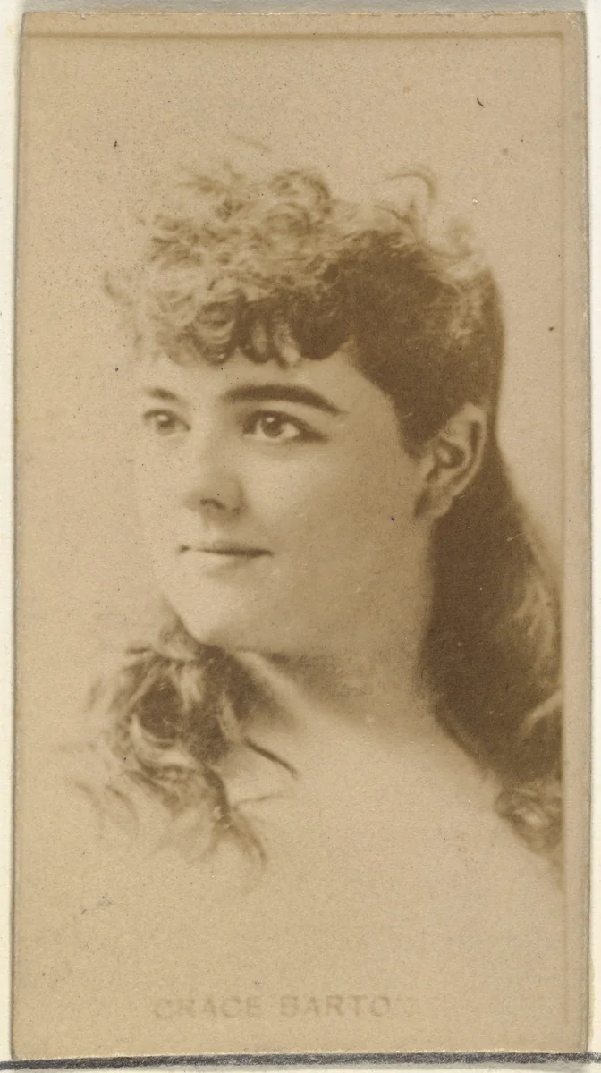 Grace Barton, from the Actors and Actresses series (N145-8) issued by Duke Sons & Co. to promote Duke Cigarettes by W. Duke, Sons & Co., photograph, 1890-1895
