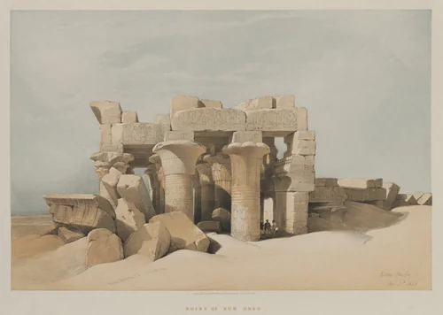 Egypt and Nubia, Volume I: Kom-Ombo by Louis Haghe, print, 1846