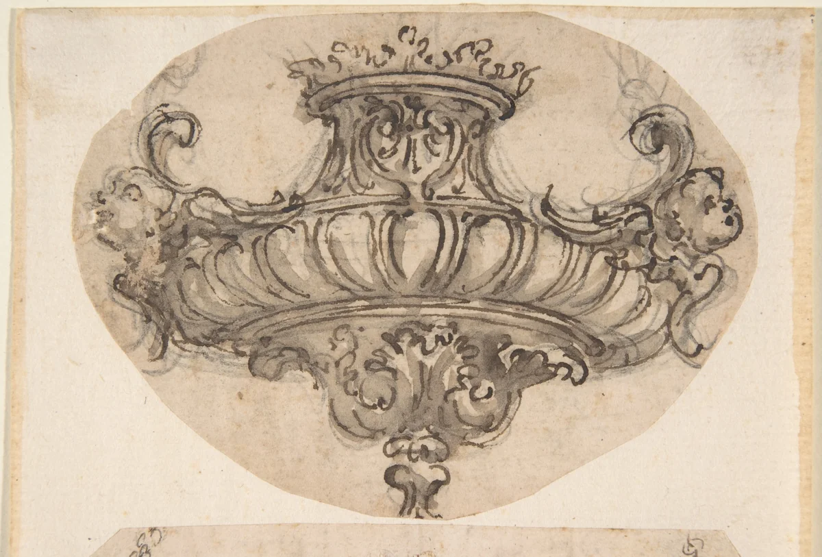 Design for Suspended Censer by Giovanni Battista Foggini, drawing, 1652-1725