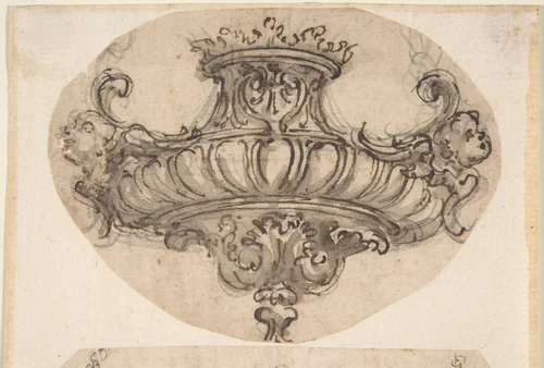 Design for Suspended Censer by Giovanni Battista Foggini, drawing, 1652-1725