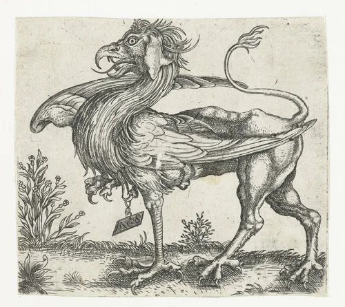 De griffioen by anonymous, print, 1500-1550