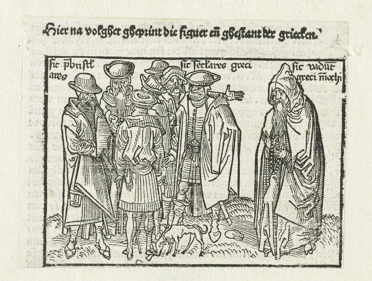 De Grieken by Erhard Reuwich, print, 1486-1488