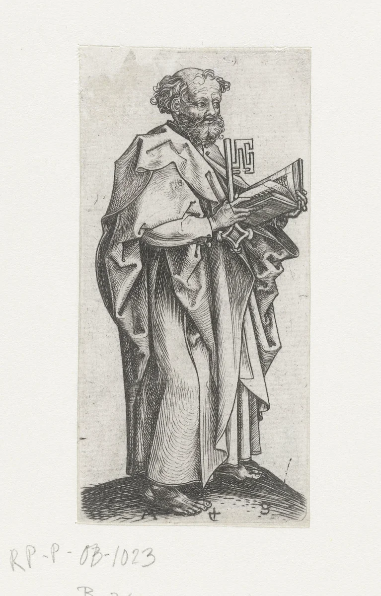 Apostel Petrus by Unknown, print, 1470-1491