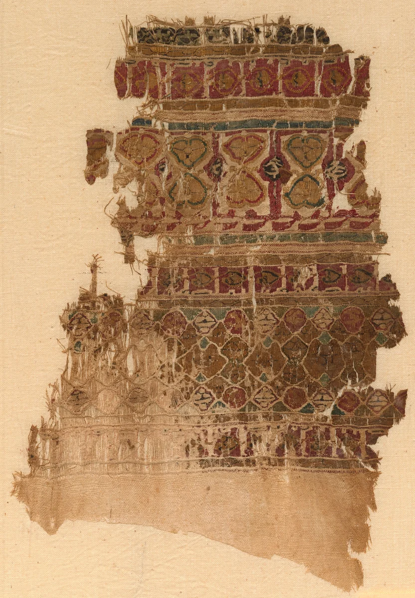 Fragment of a Tiraz-Style Textile by Unknown, textile, 1100-1199