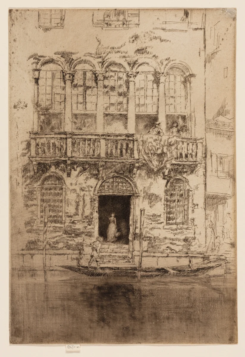 The Balcony by James McNeill Whistler, print, 1879-1880