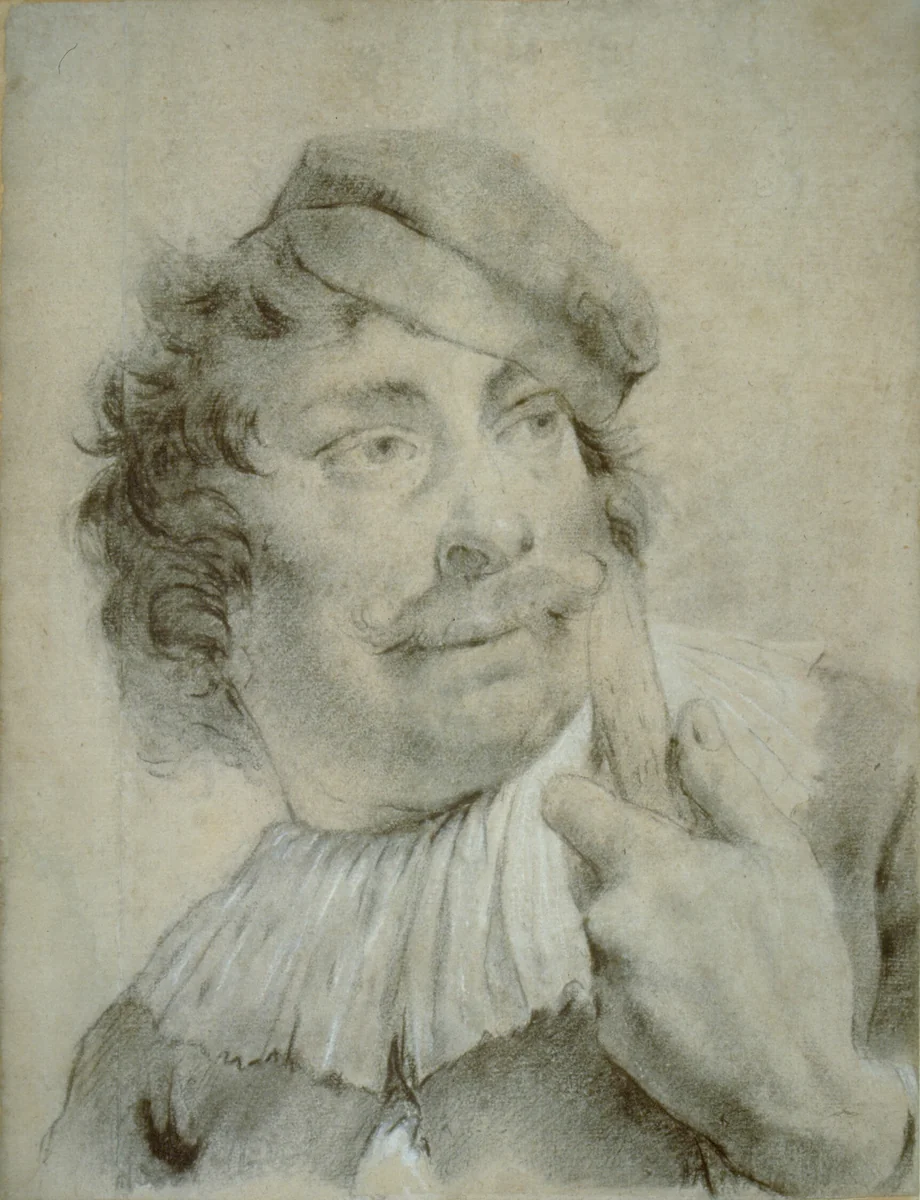 Portrait of a Gondolier by Giovanni Battista Piazzetta, drawing, 1720-1754