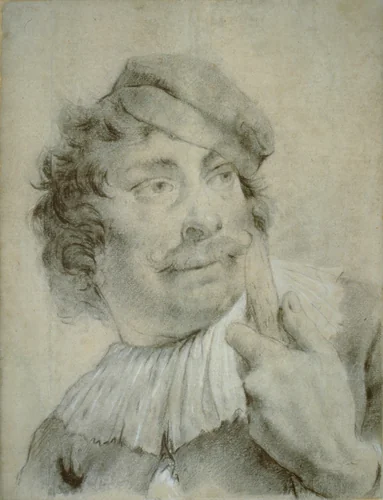 Portrait of a Gondolier by Giovanni Battista Piazzetta, drawing, 1720-1754