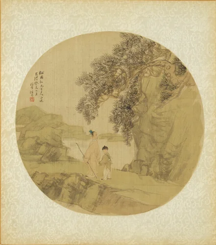 Landscape with Figures by Ren Yi (任頤), other, 1883