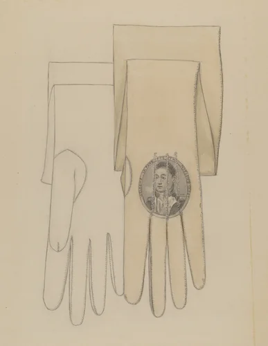 Gloves by Jessie M Benge, index of american design, 1935-1942