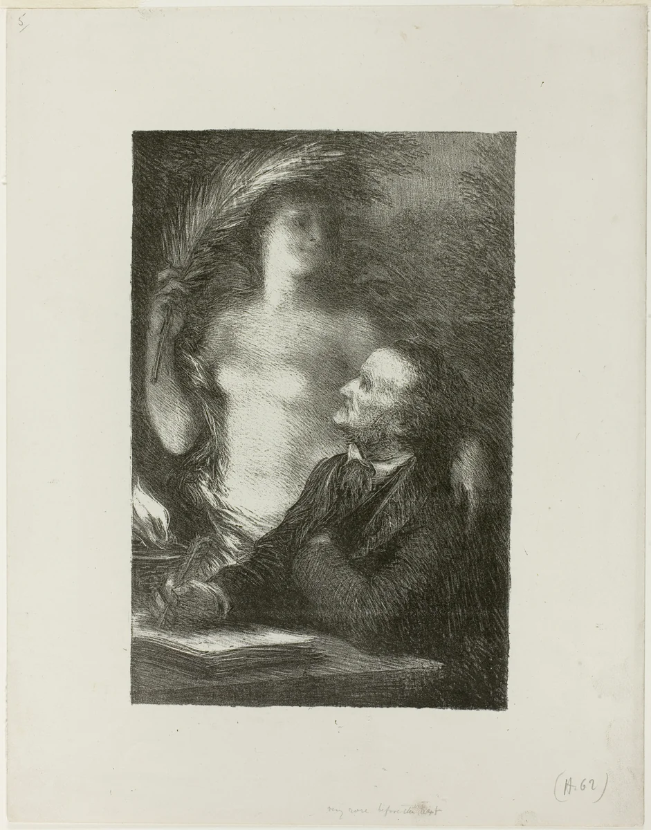 The Muse by Henri Fantin-Latour, print, 1886