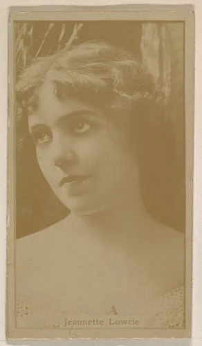 Jeannette Lowrie, from the Actresses series (N245) issued by Kinney Brothers to promote Sweet Caporal Cigarettes by Kinney Brothers Tobacco Company, photograph, 1890