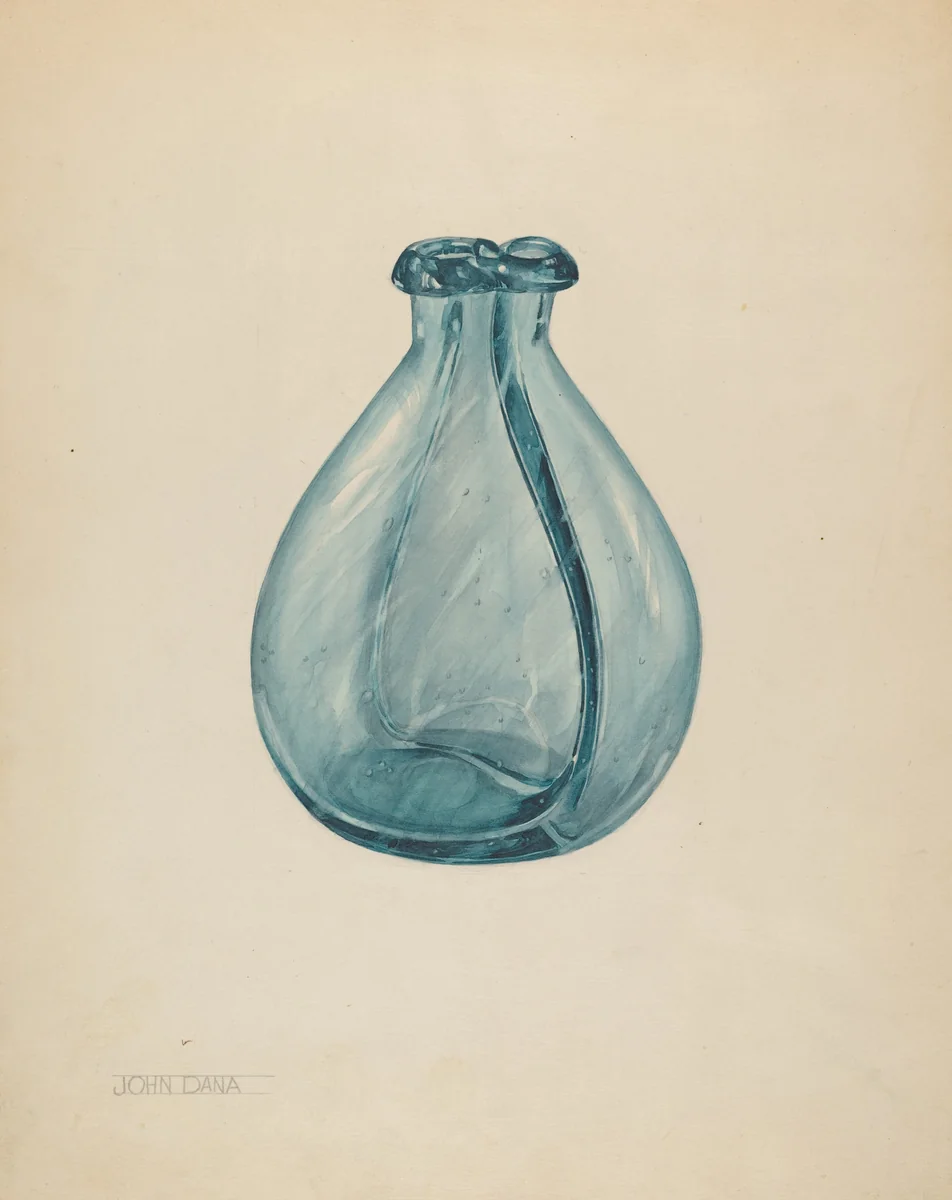 Gemel Bottle by John Dana, index of american design, 1937
