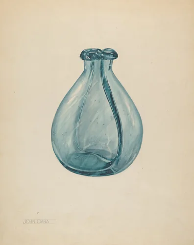 Gemel Bottle by John Dana, index of american design, 1937