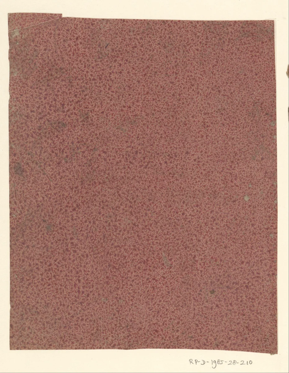 Rood gespikkeld papier by anonymous, other, 1750-1900