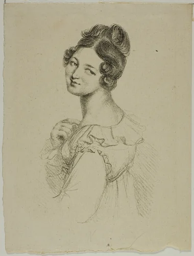 Portrait of Madame Giacomelli by Dominique Vivant Denon, print, 1817-1820