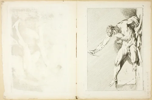 Page 34 and Page 35, Premier Livre de Figures d'Académies Gravées en Partie par les Professeurs de l’Académie Royale by François Boucher, print, 1737