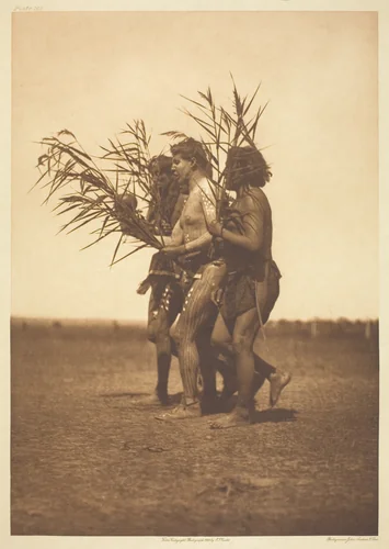 Arikara Medicine Ceremony - the Ducks by Edward Curtis, print, 1908