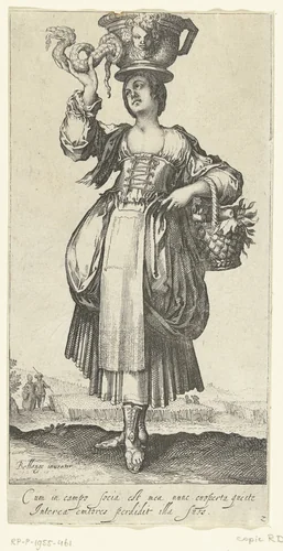 Tuinierster by Matthäus Merian, print, 1613-1617