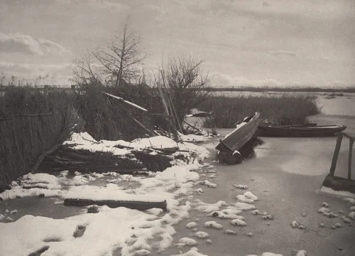 The First Frost from Life and Landscape on the Norfolk Broads (London, 1886) by Peter Henry Emerson, photograph, 1885