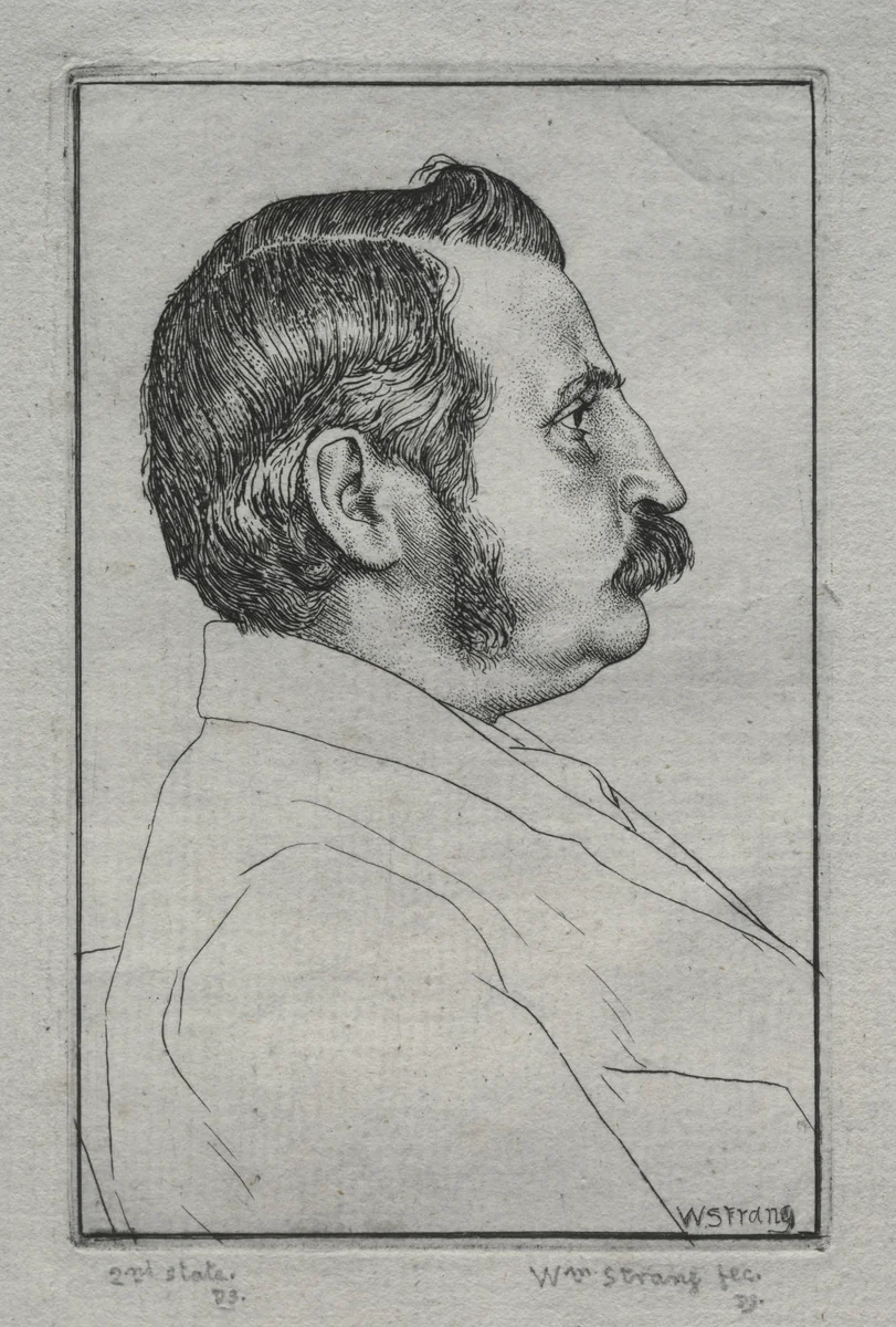 Henry Austin Dobson, No. 2 by William Strang, print, 1894