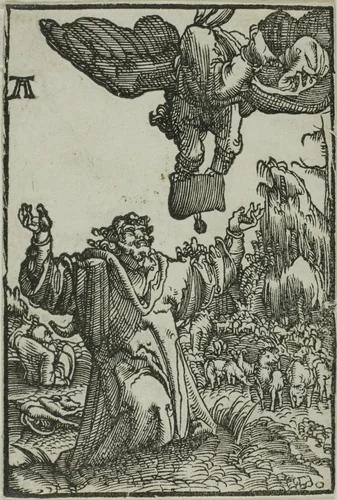 The Annunciation to Joachim, from The Fall and Redemption of Man by Albrecht Altdorfer, print, 1510-1518