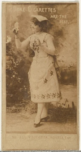 Victoria Schilling, from the Actors and Actresses series (N145-6) issued by Duke Sons & Co. to promote Duke Cigarettes by W. Duke, Sons & Co., photograph, 1880-1889