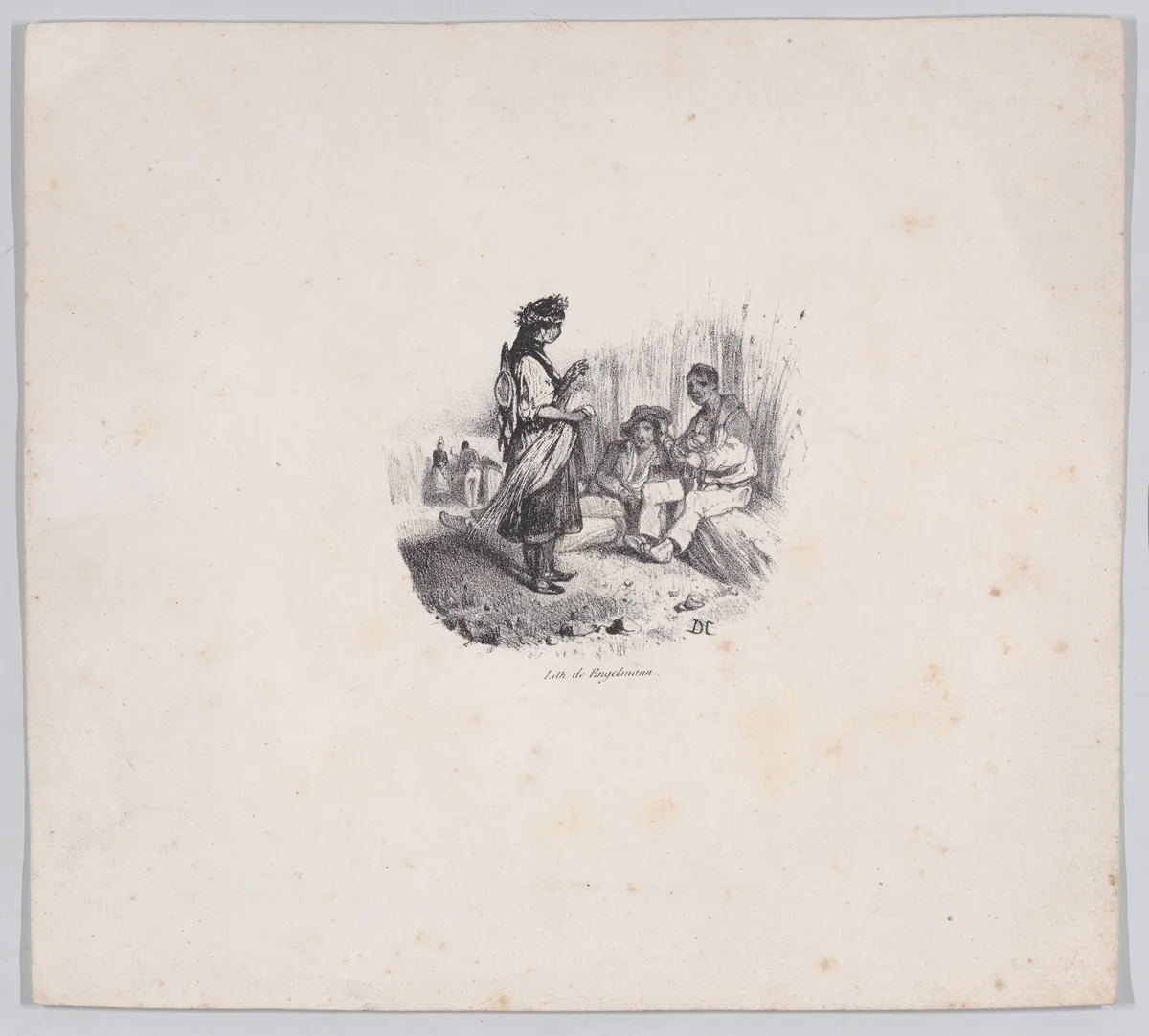 Number II by Alexandre-Gabriel Decamps, print, 1830