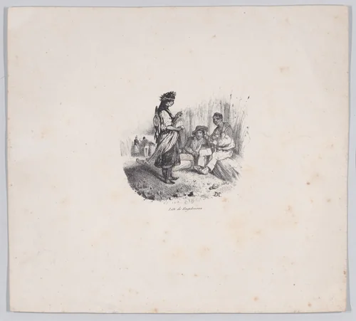 Number II by Alexandre-Gabriel Decamps, print, 1830