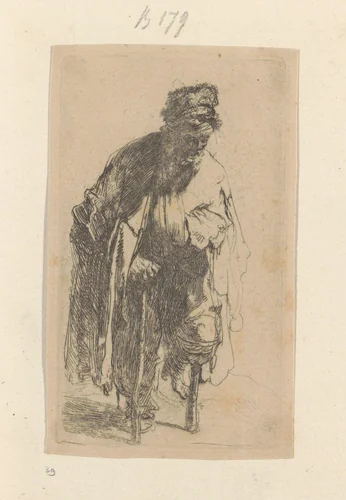 Bedelaar met een houten been by Rembrandt van Rijn, book, 1628-1632