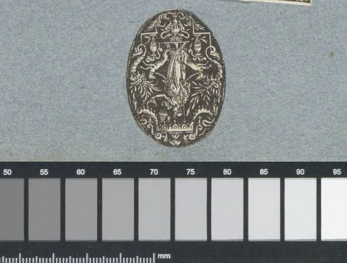 Diana met de maan in haar hand by Unknown, print, 1579-1667